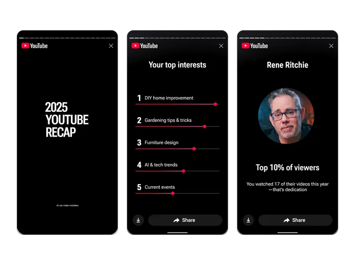 2025 YouTube Music: Recaps