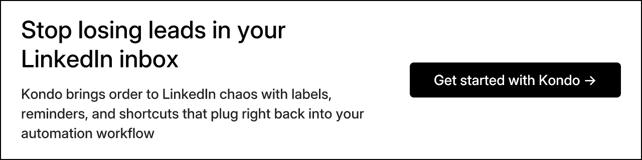 Stop losing leads in your LinkedIn inbox