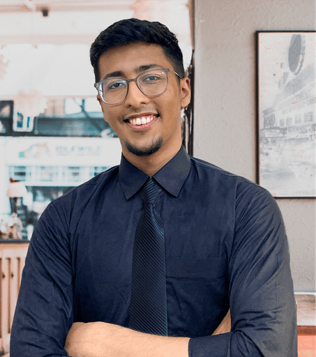 Portrait of portfolio creator – front view