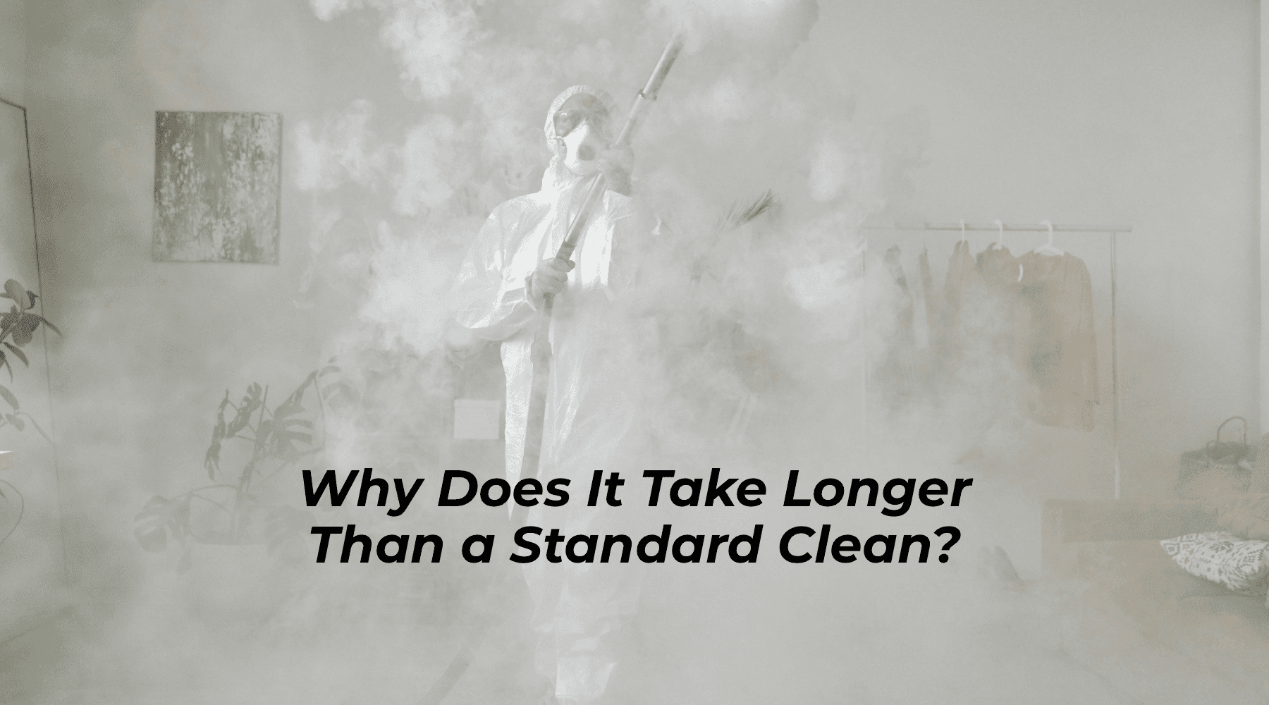 fogging a property for odour, with a title over it
