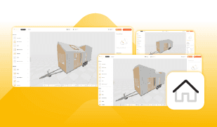 Roofs in 3D Tiny House Designer software