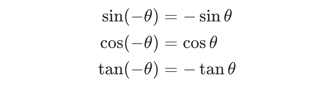 −θの式