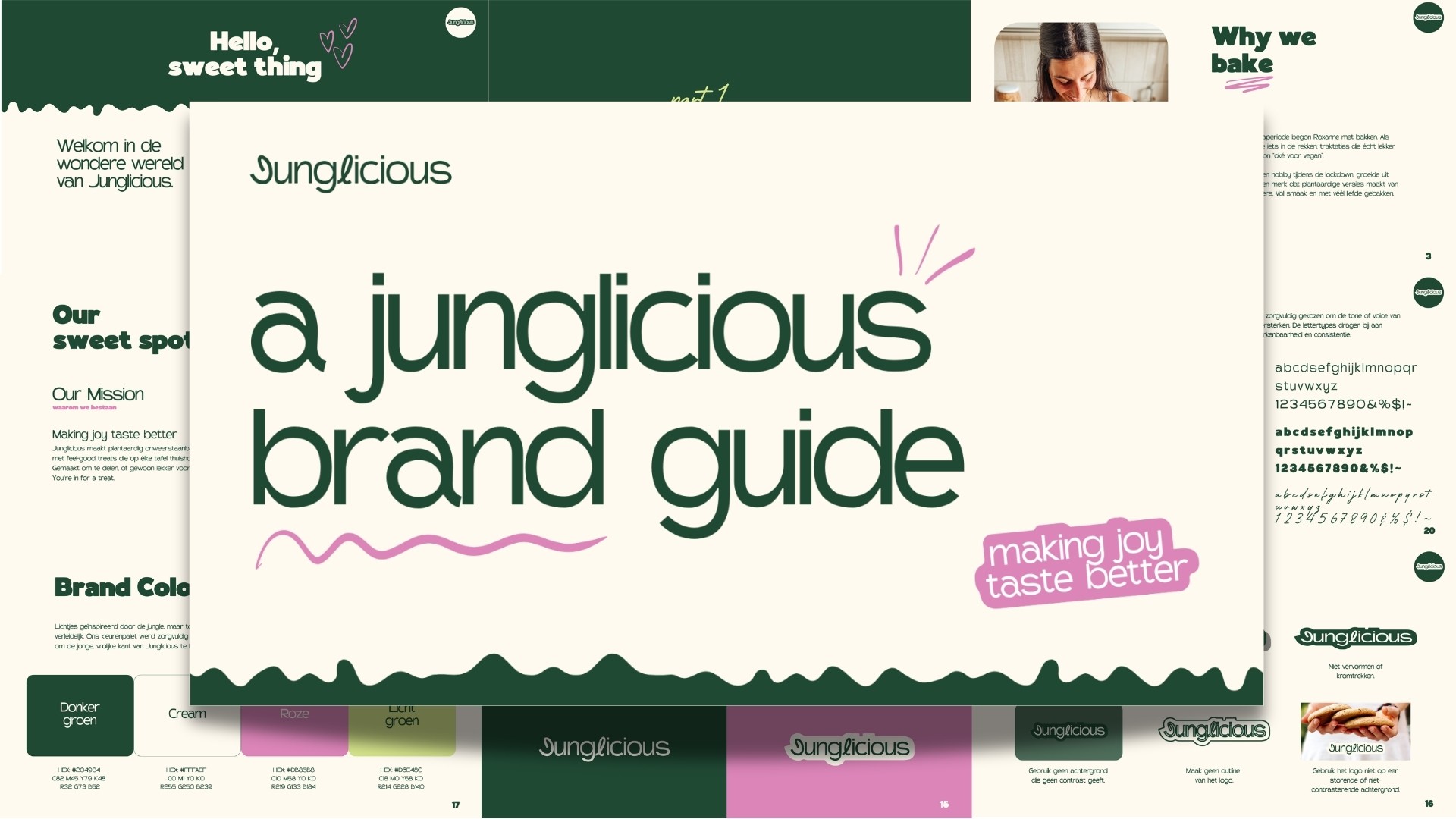 huisstijlgids junglicious gent plantaardig bakkerij brand guide
