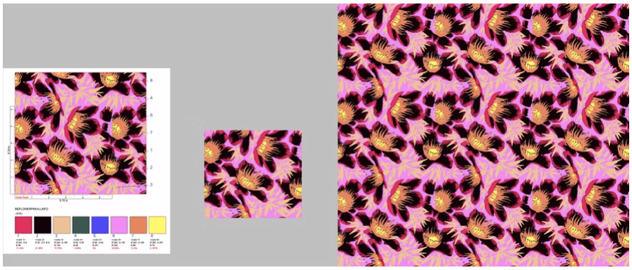 Digital Textile R&D: Kaledo Print Design