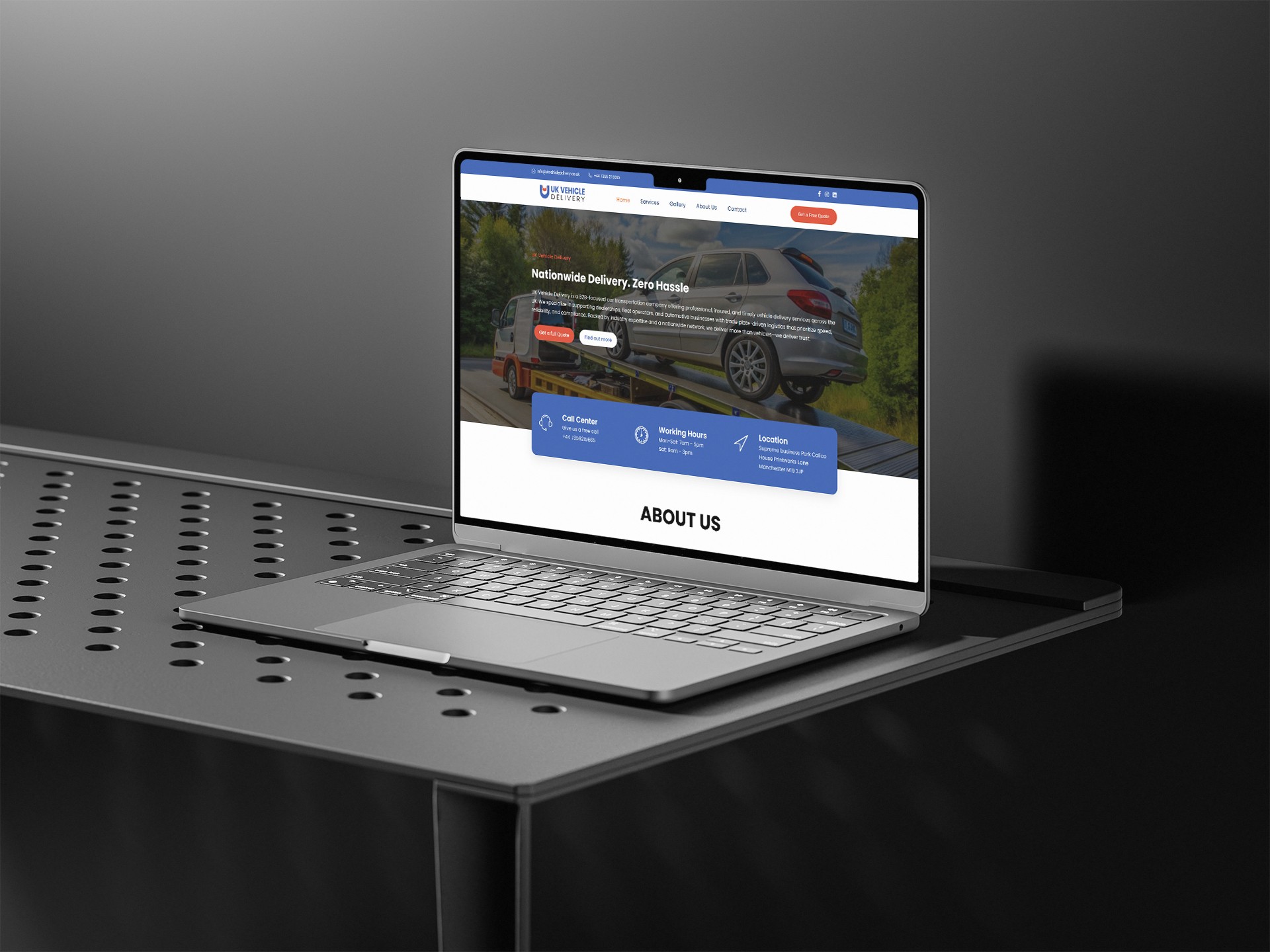 UK Vehicle Delivery Website