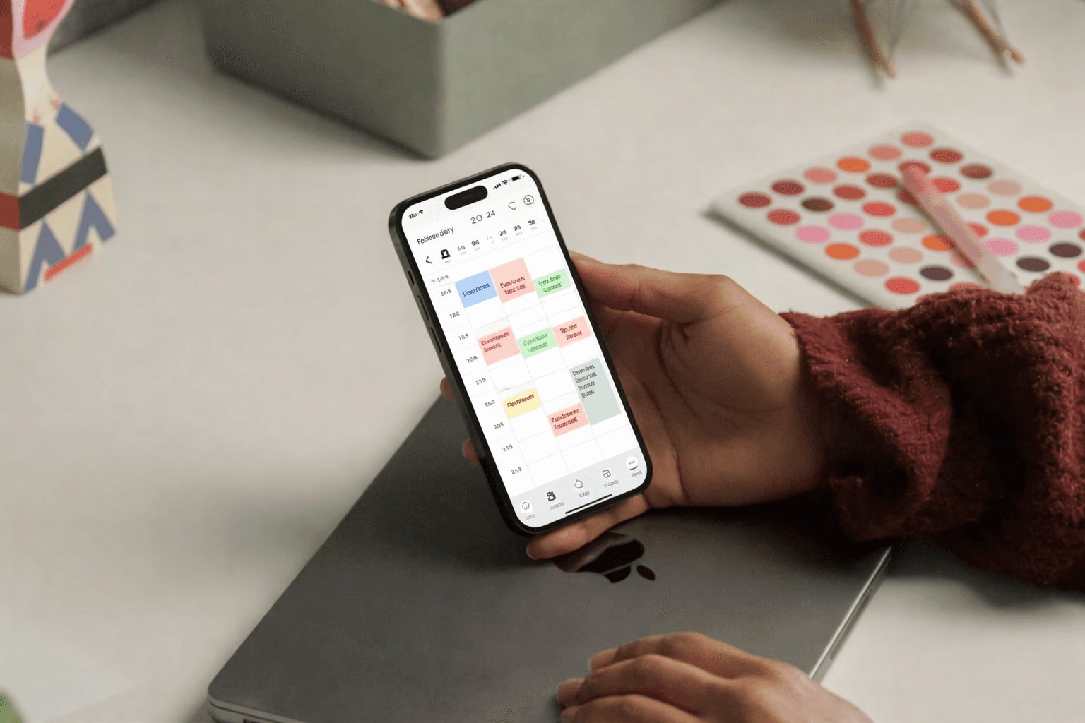 A mockup of Freelio's mobile app