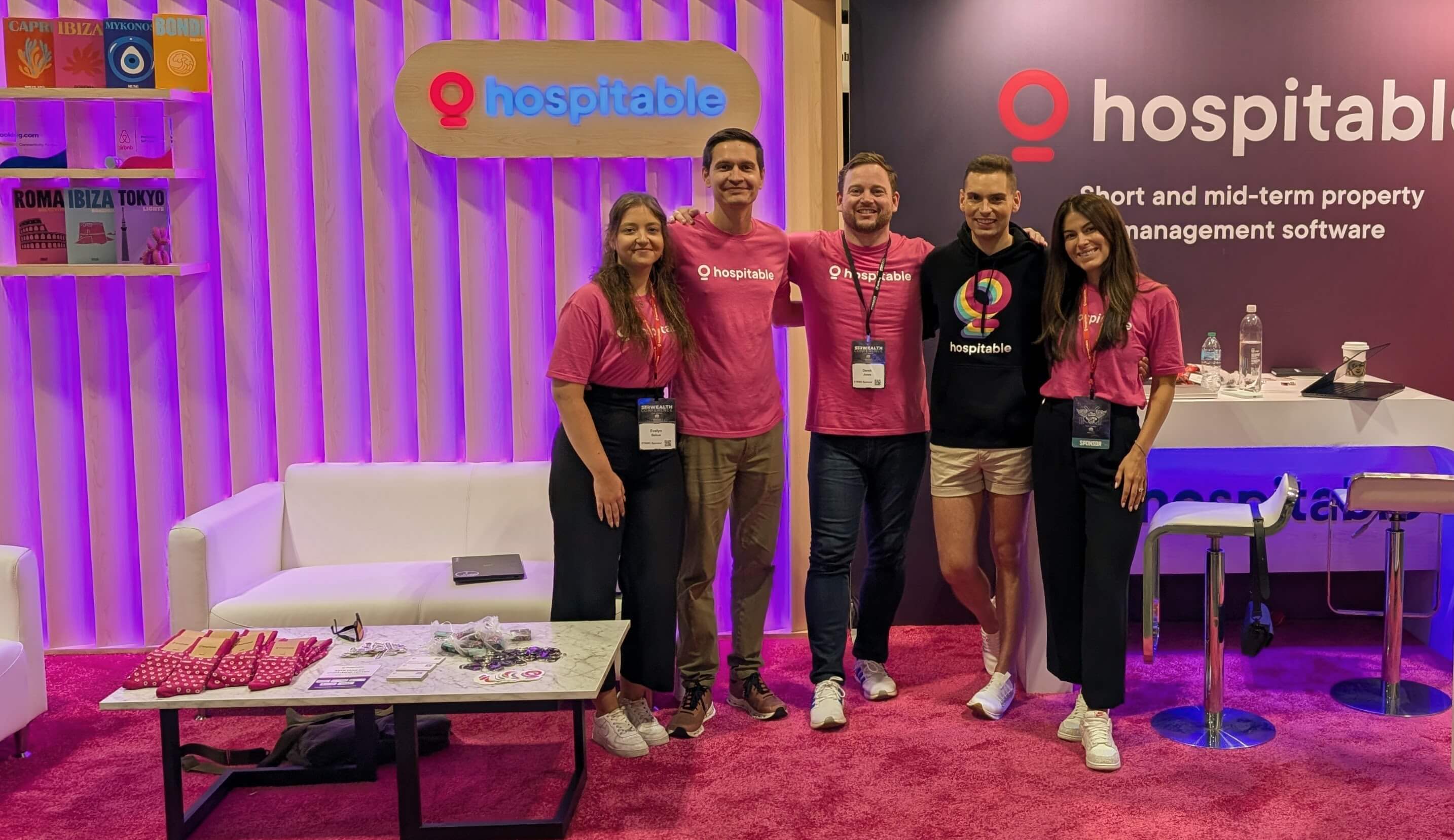 hospitable team at a conference