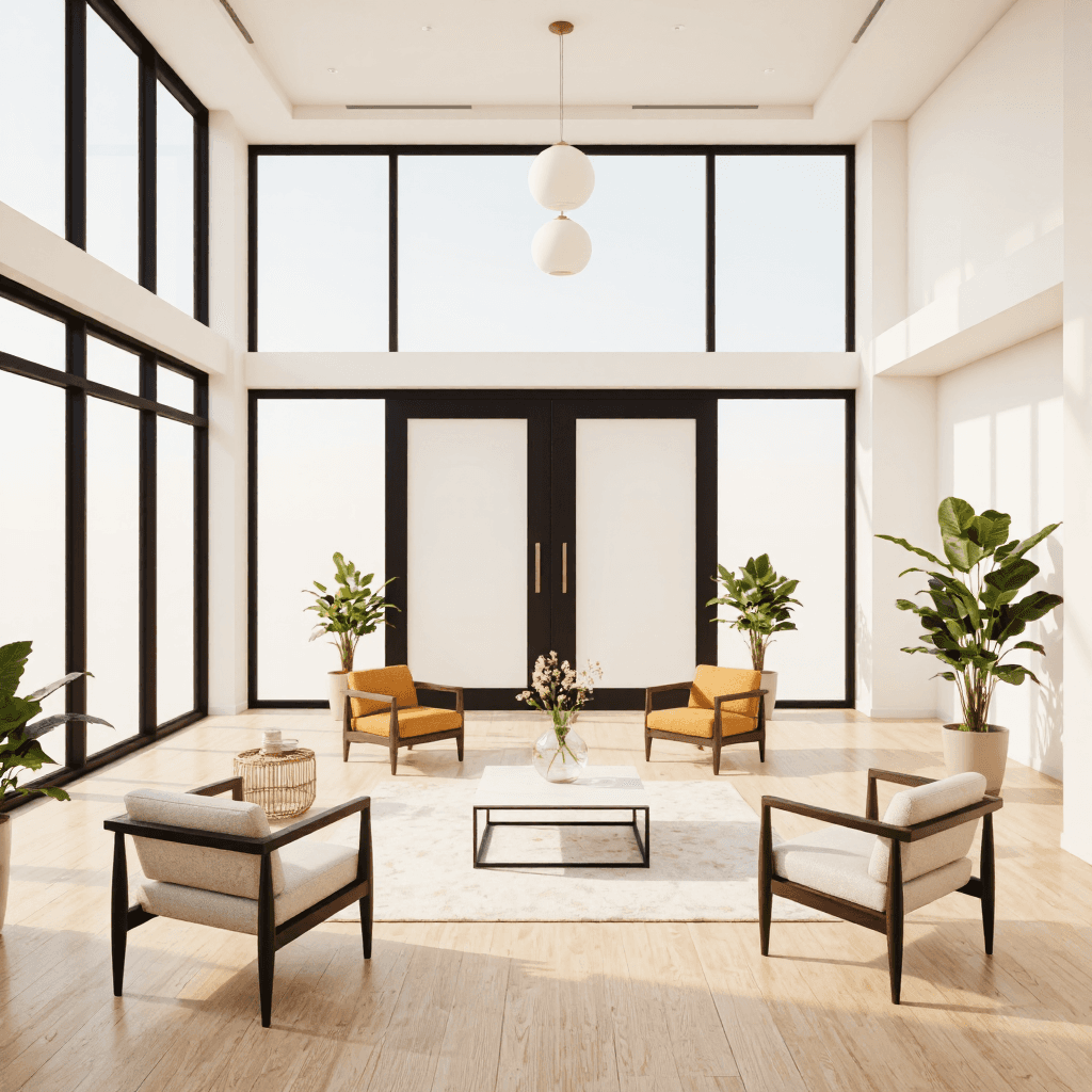 product photography of sliding door