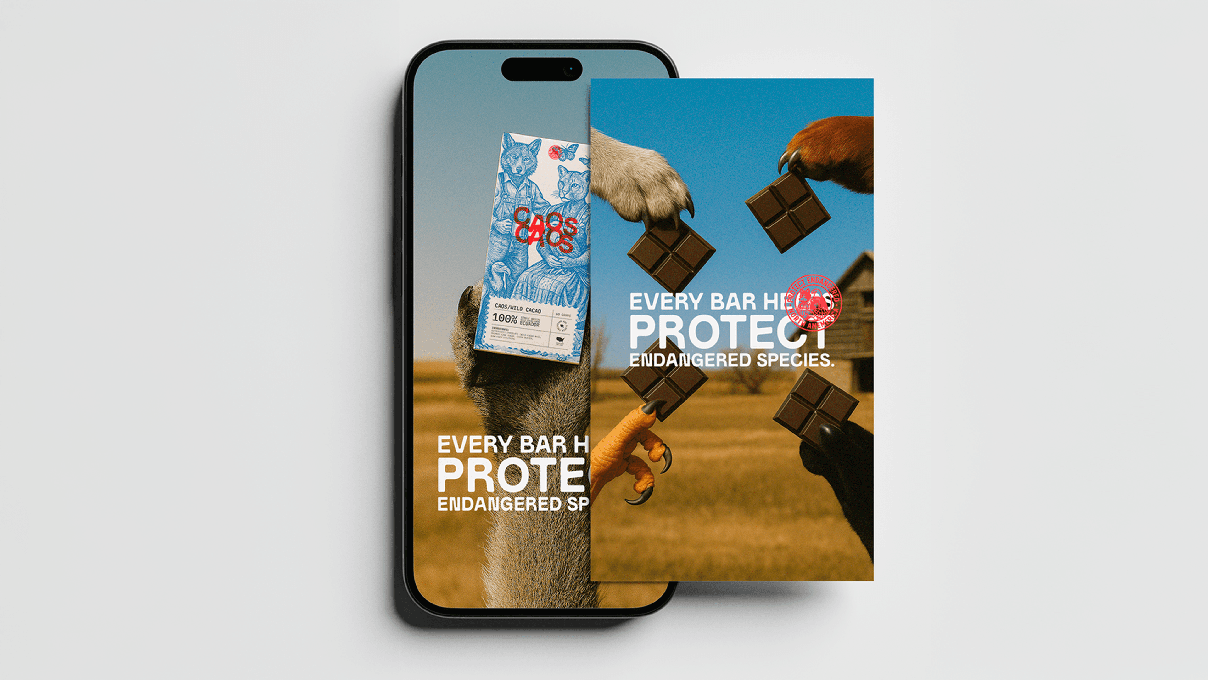 Two iPhones displaying a banking app