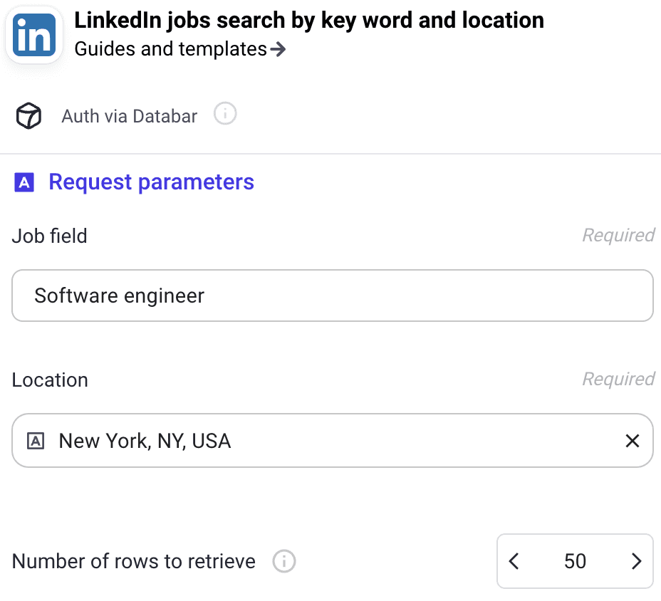 LinkedIn Job Scraper Criteria
