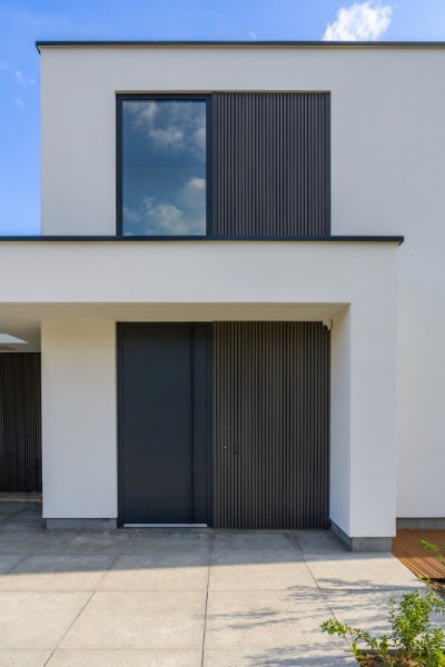 Moderne villa onderhoudsvrij materiaal