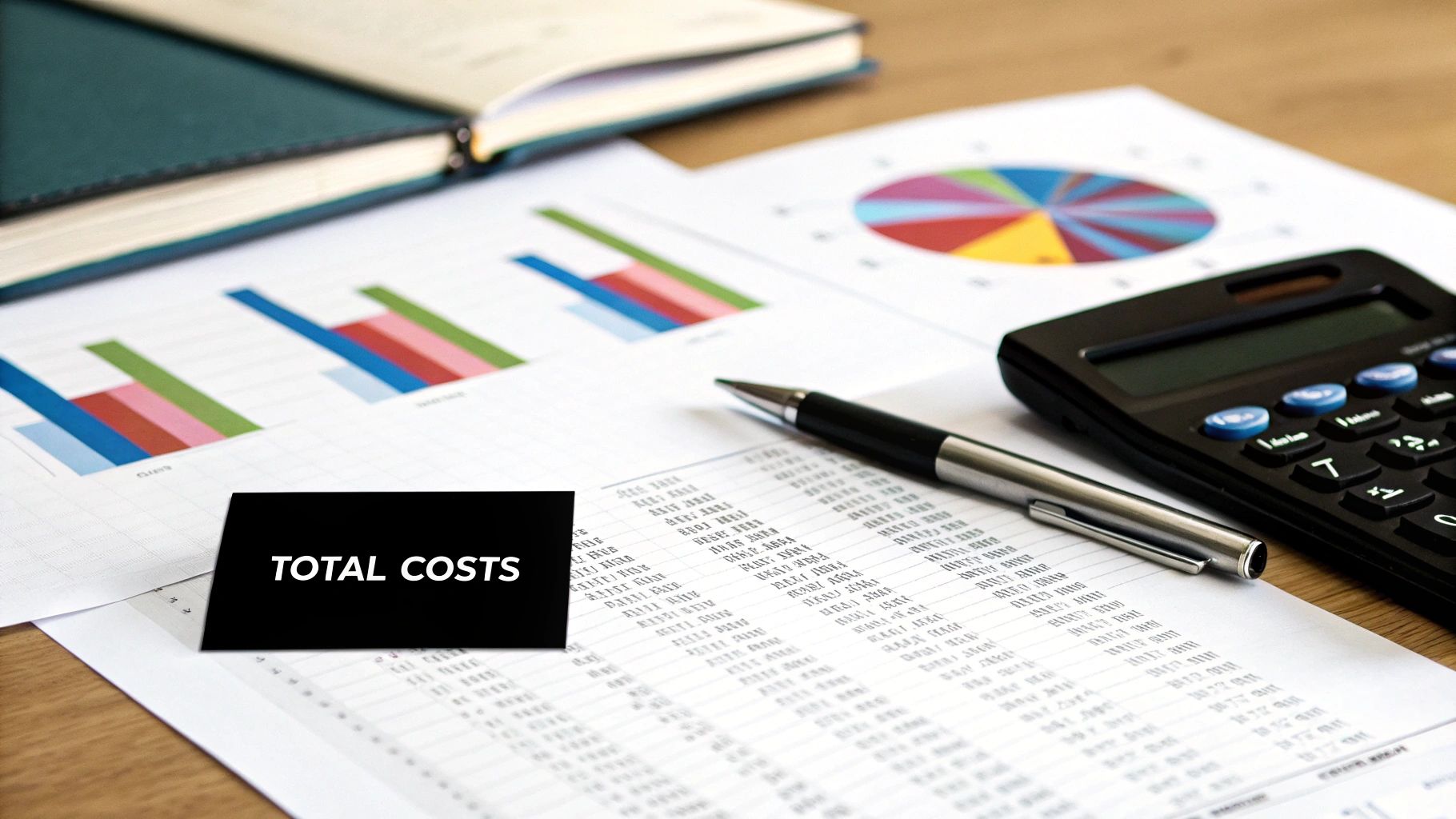A magnifying glass hovering over a digital financial report, symbolizing the analysis of transparency and costs on an investment platform.