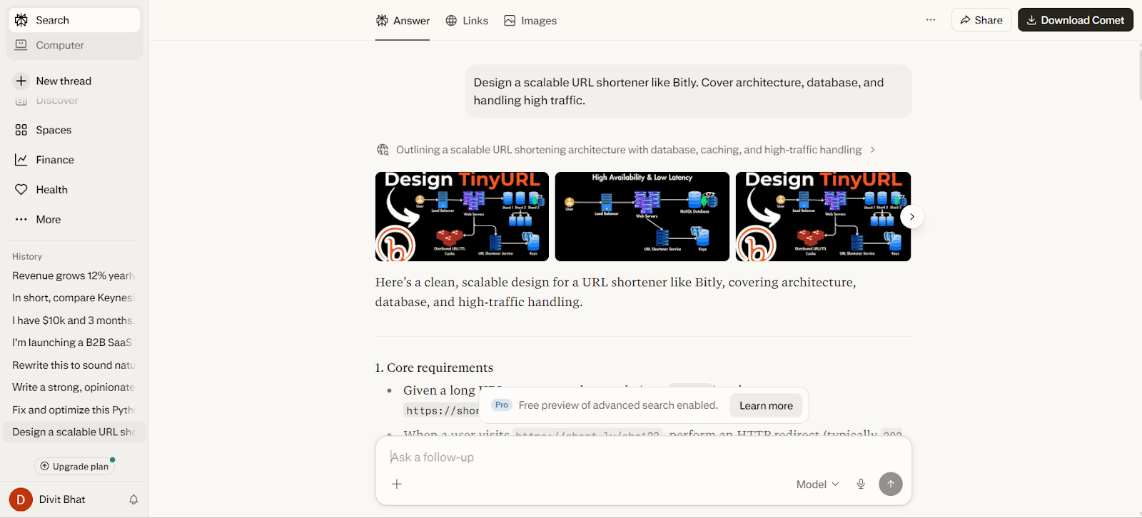 Perplexity Output for Designing a scalable system