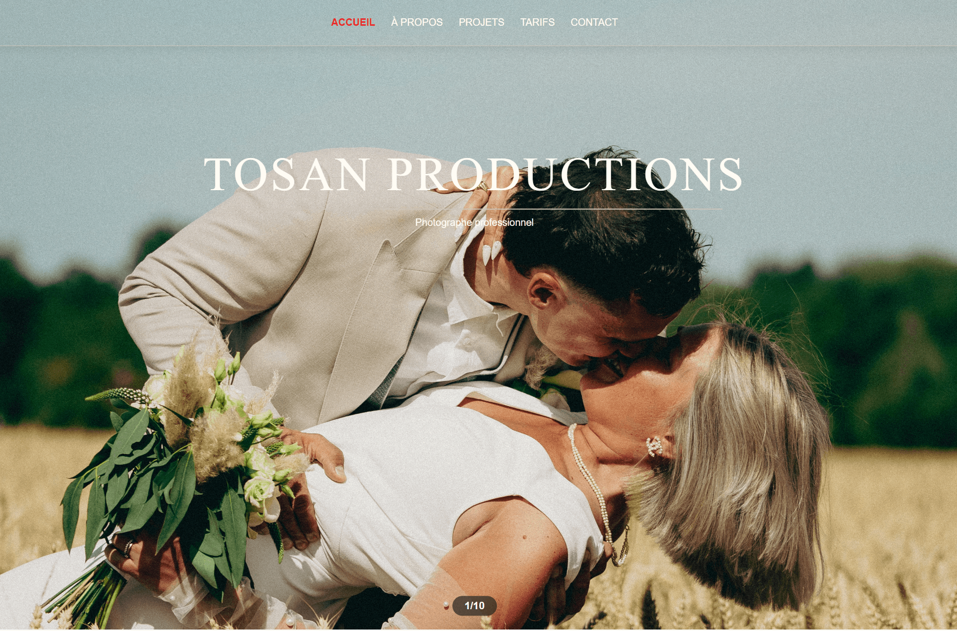 Screenshot hero Tosan Productions