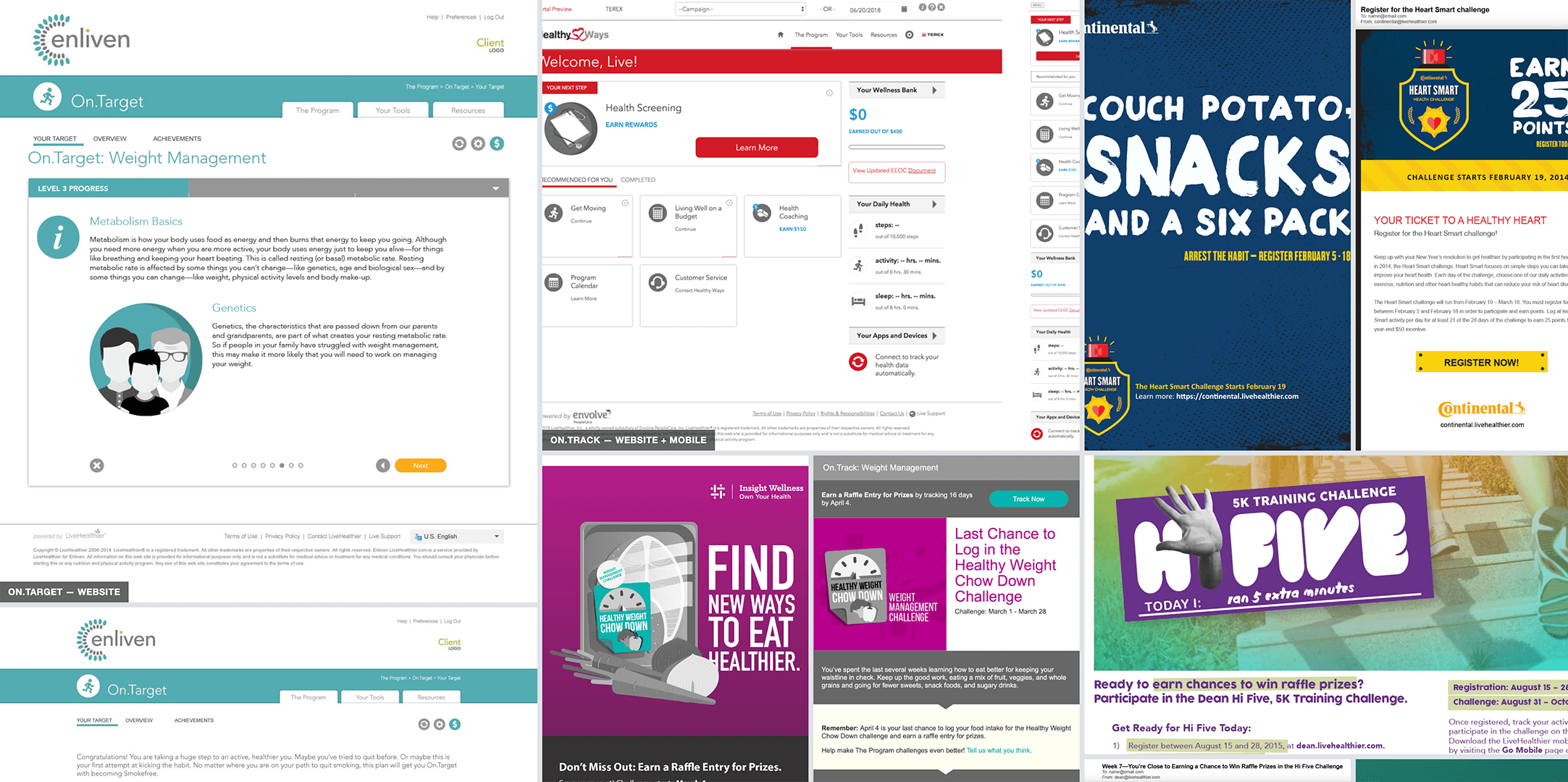 LiveHealthier sample collage