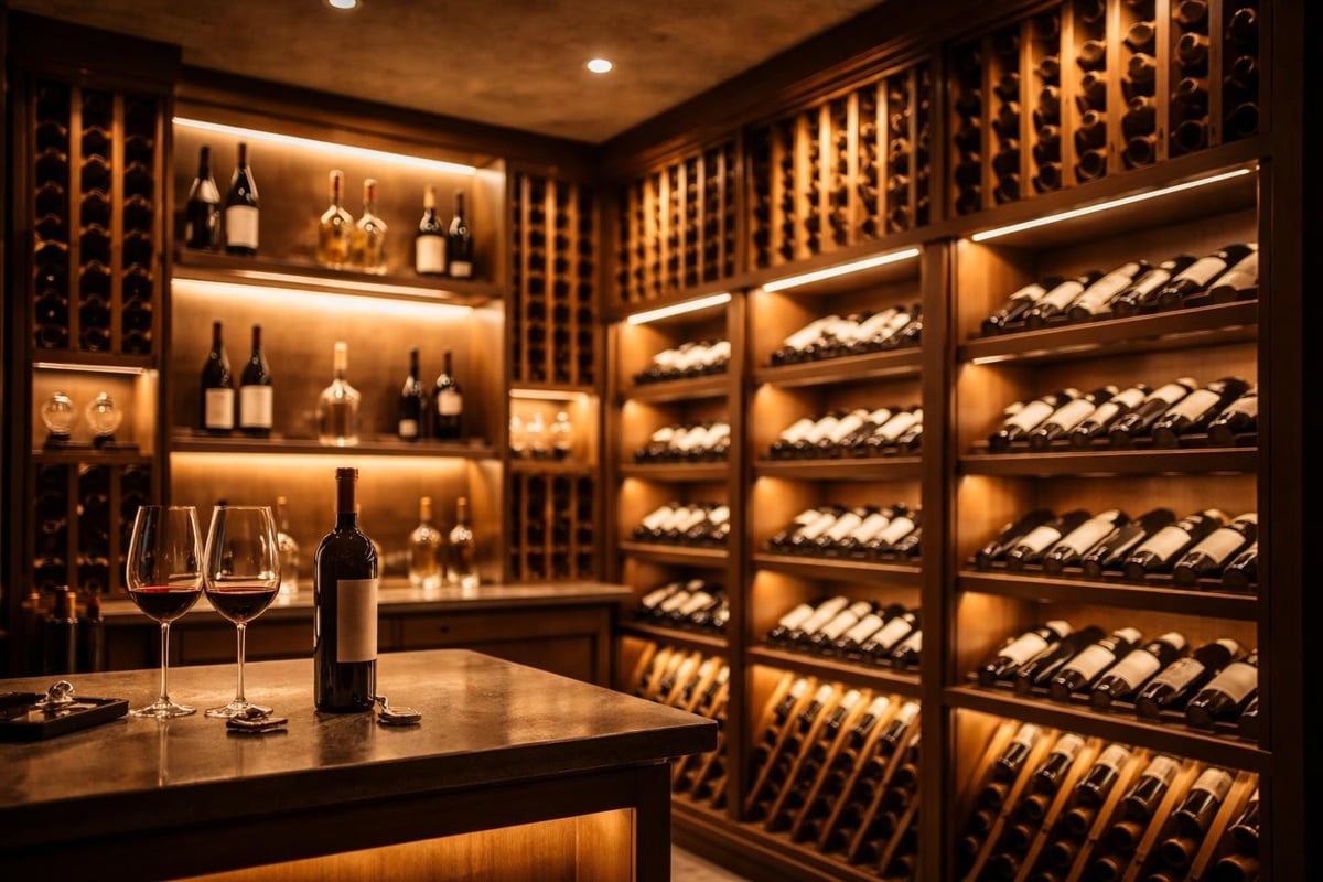 Wine cellar lighting