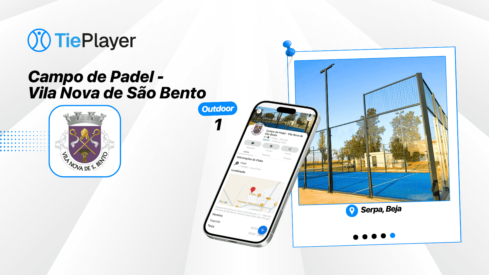Book a padel court at Campo de Padel - Vila Nova de São Bento