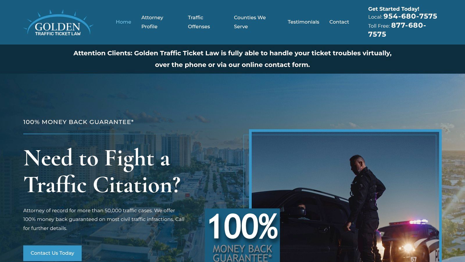 Golden Traffic Ticket Law