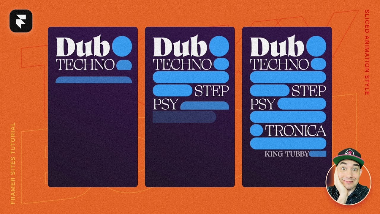 Three digital panels titled “Duo,” displayed against an orange background, with a small figure in the corner.