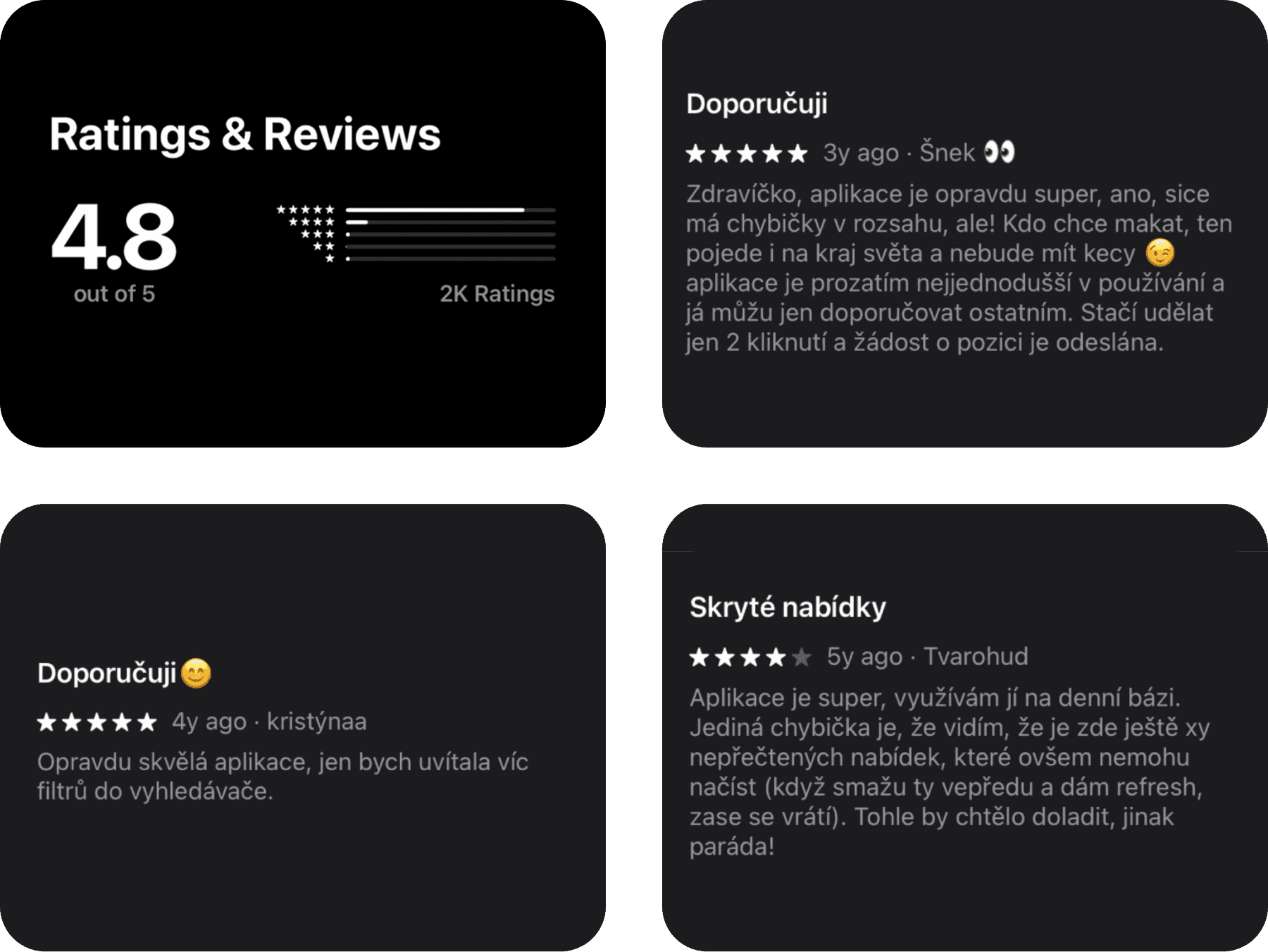 Prace za Rohem Reviews