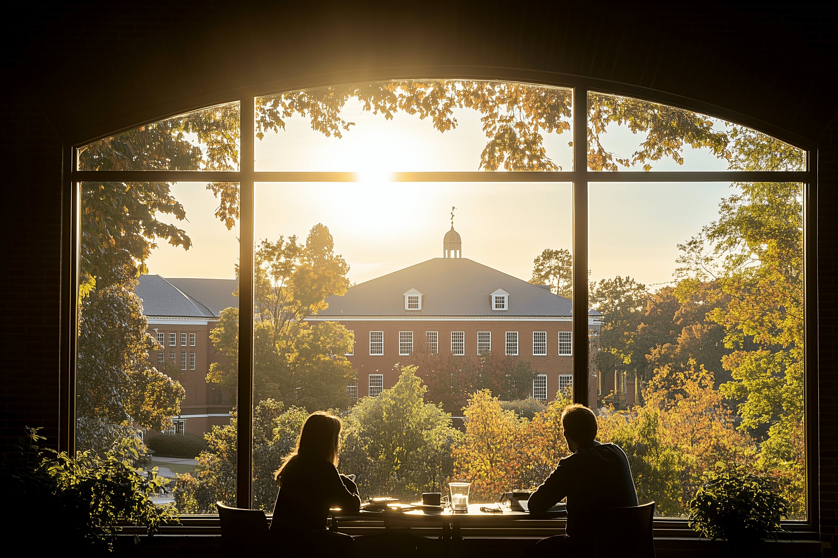 CCO Meeting overlooking campus