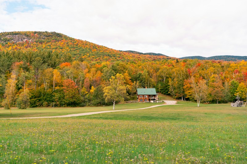 New England fall landscape