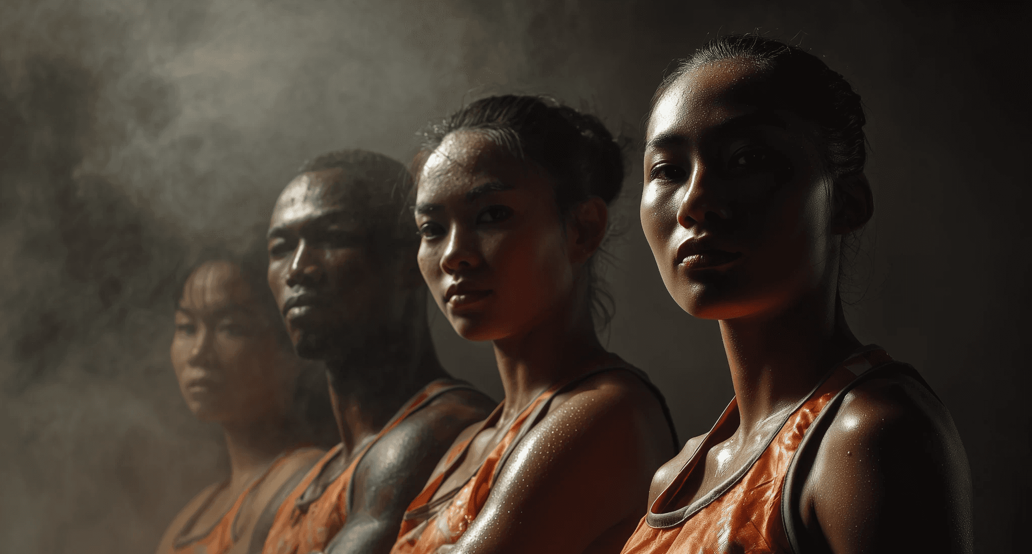 A group of MMA fighters posing at INNOV8 MMA gym