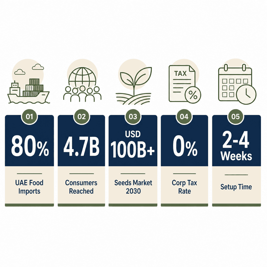 Infographic: Seeds Trading License in Dubai