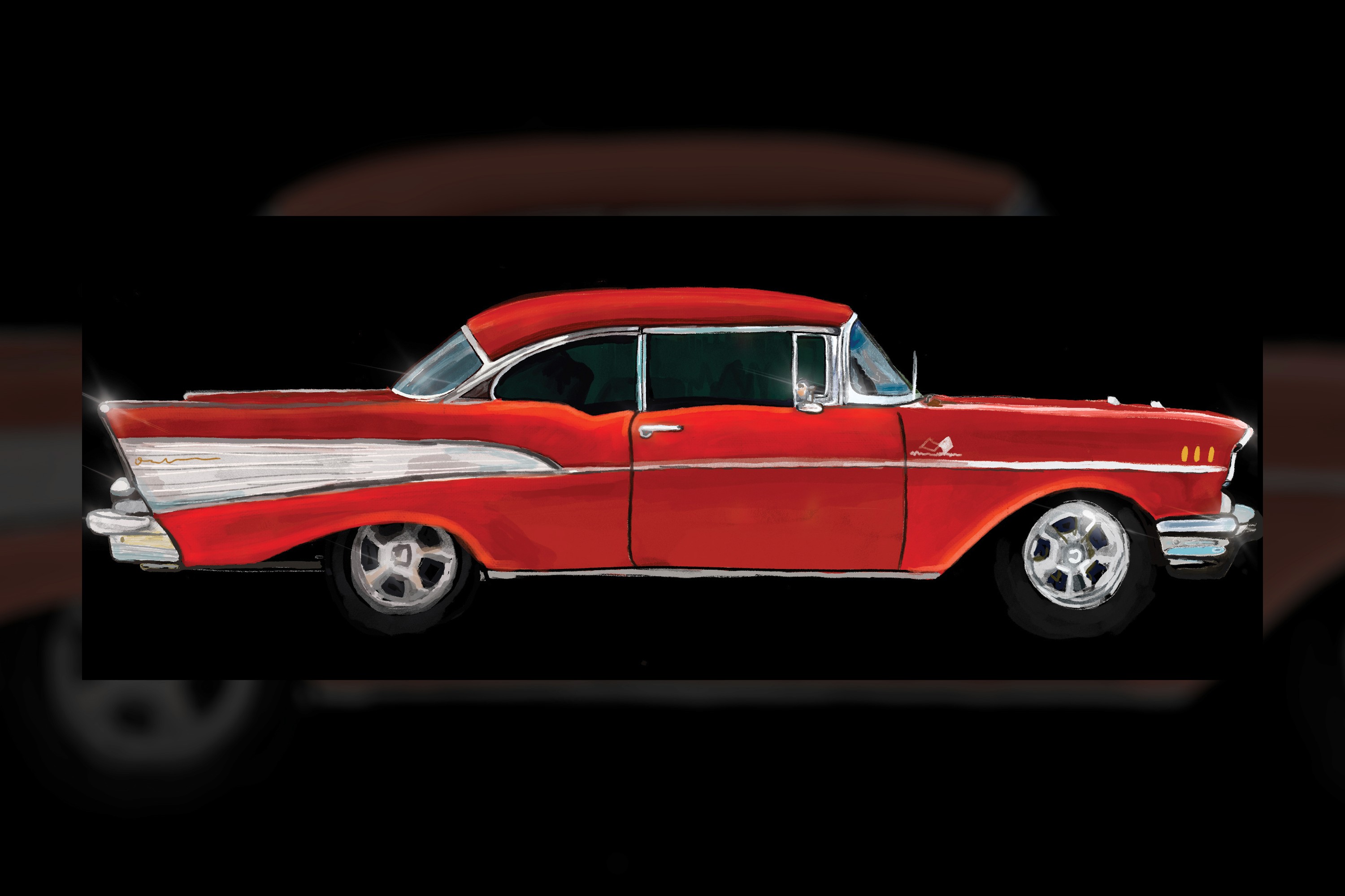 57 Chevy Illustration