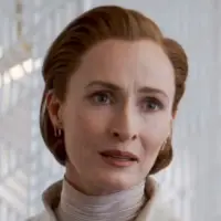 Genevieve O'Reilly as Mon Mothma against a white background