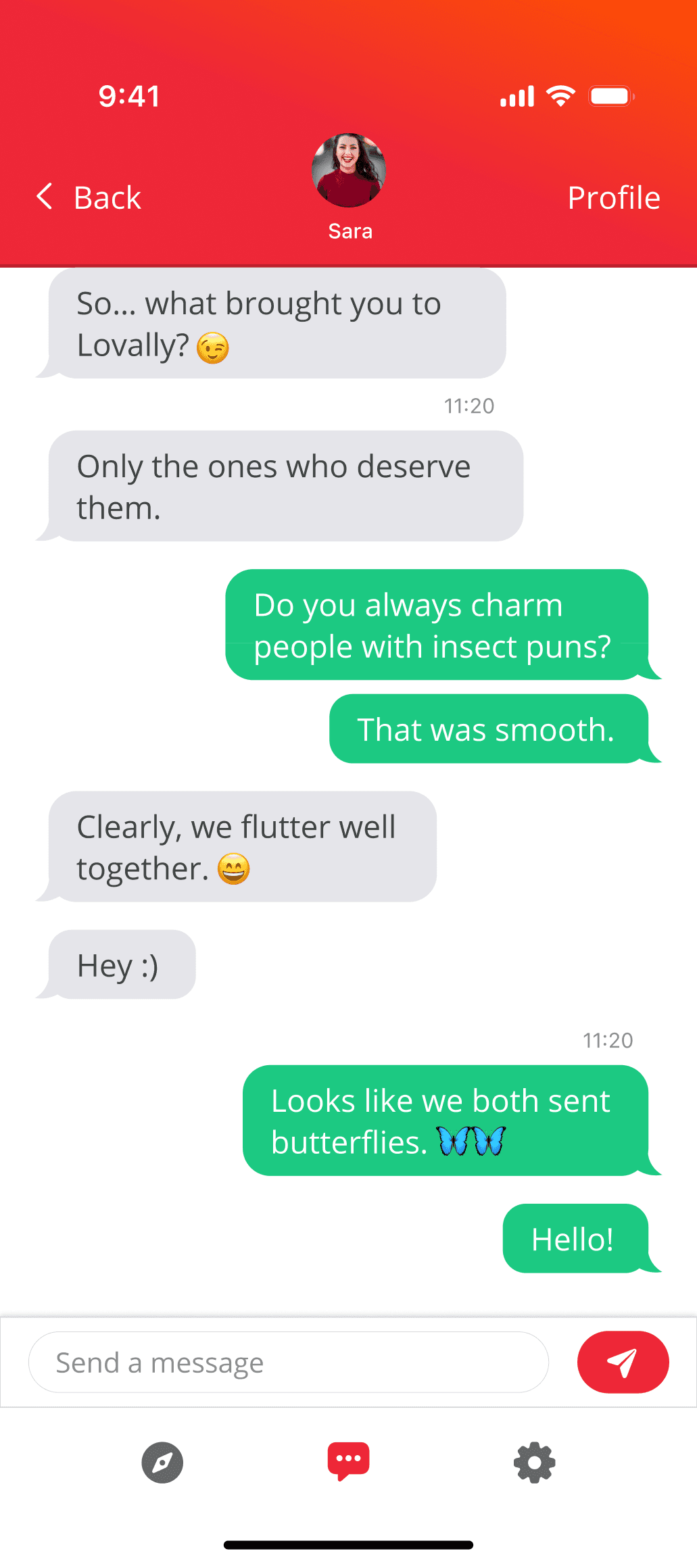 Immage illustrant un échange de messages (chat)