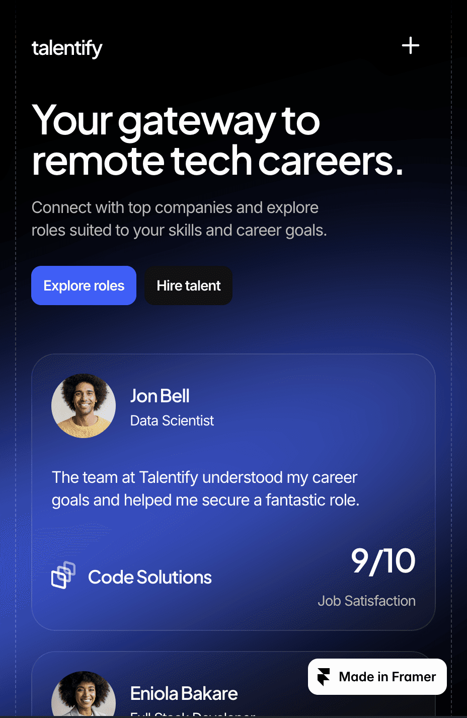 Website Landing Page