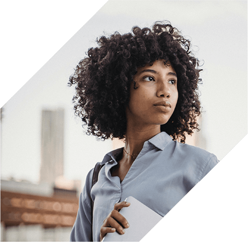 Woman working at computer