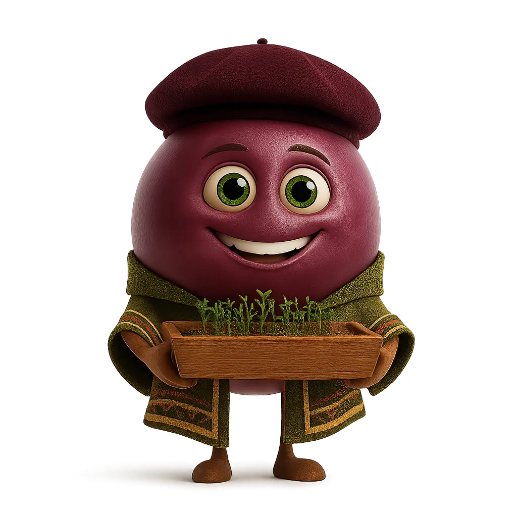 Carmenère grape berry illustration for wine education.