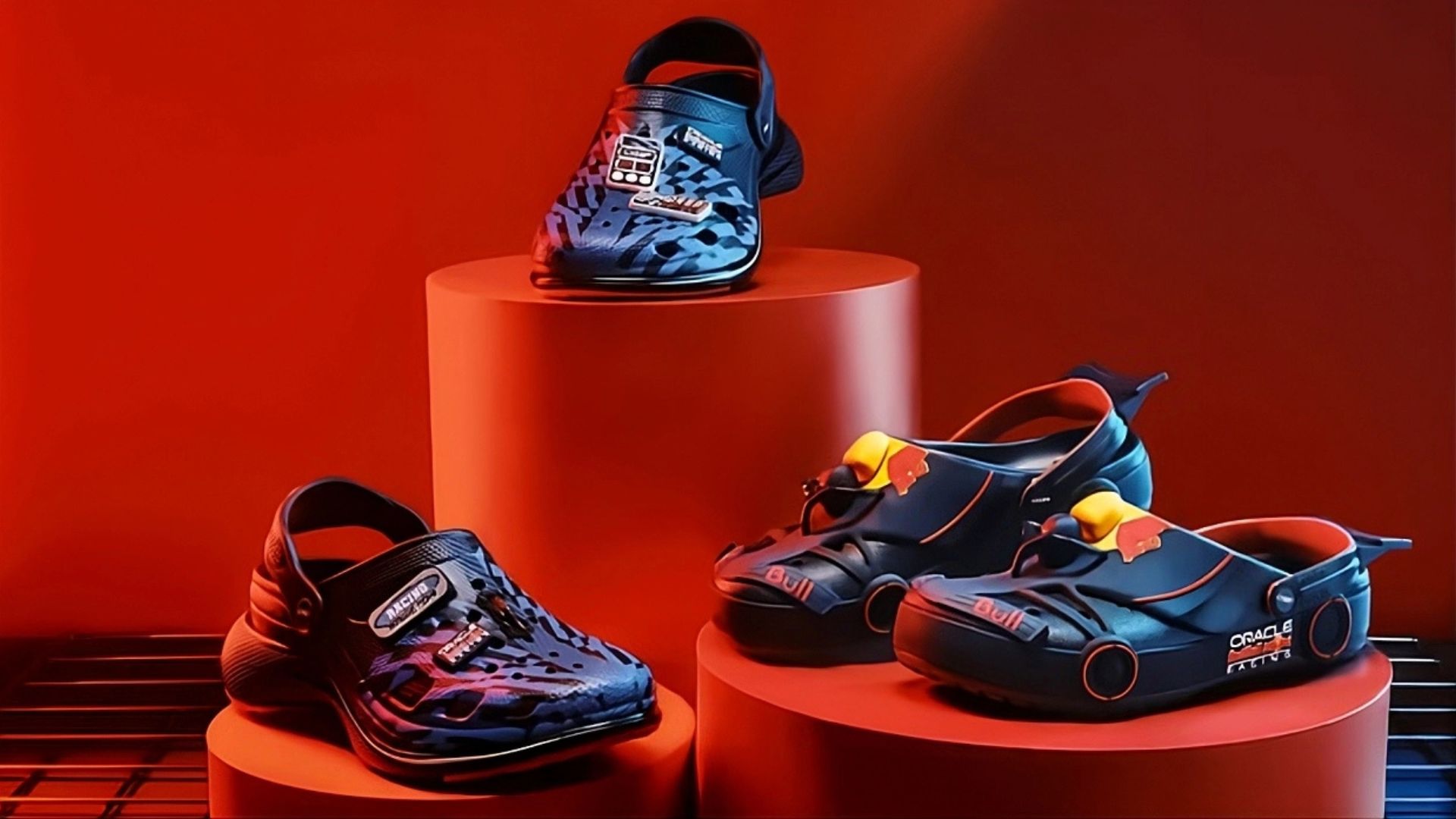 Red Bull e Crocs se unem em collab inspirada na Fórmula 1
