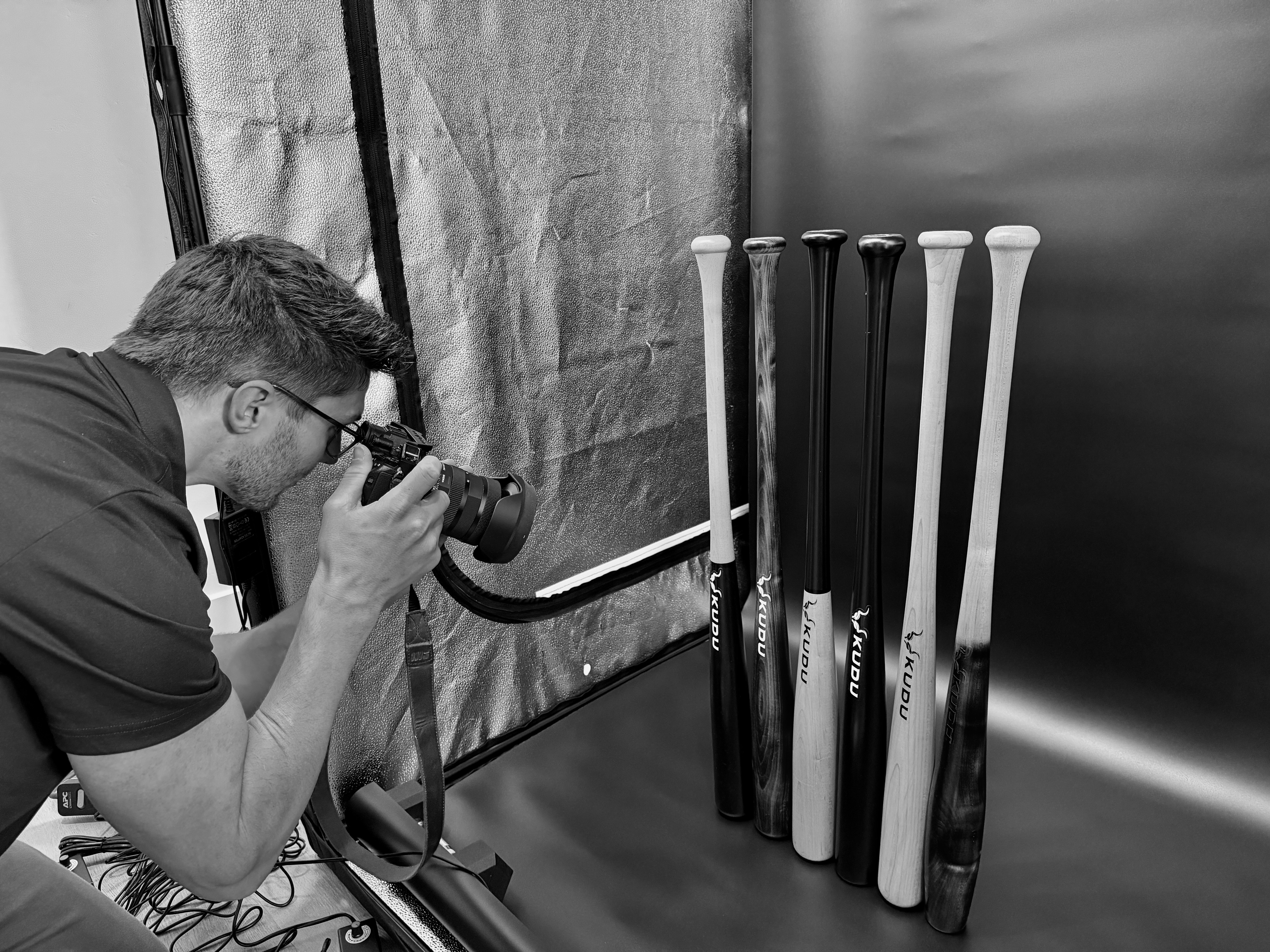 advantage marketing photographer taking images of a product in a professional light box