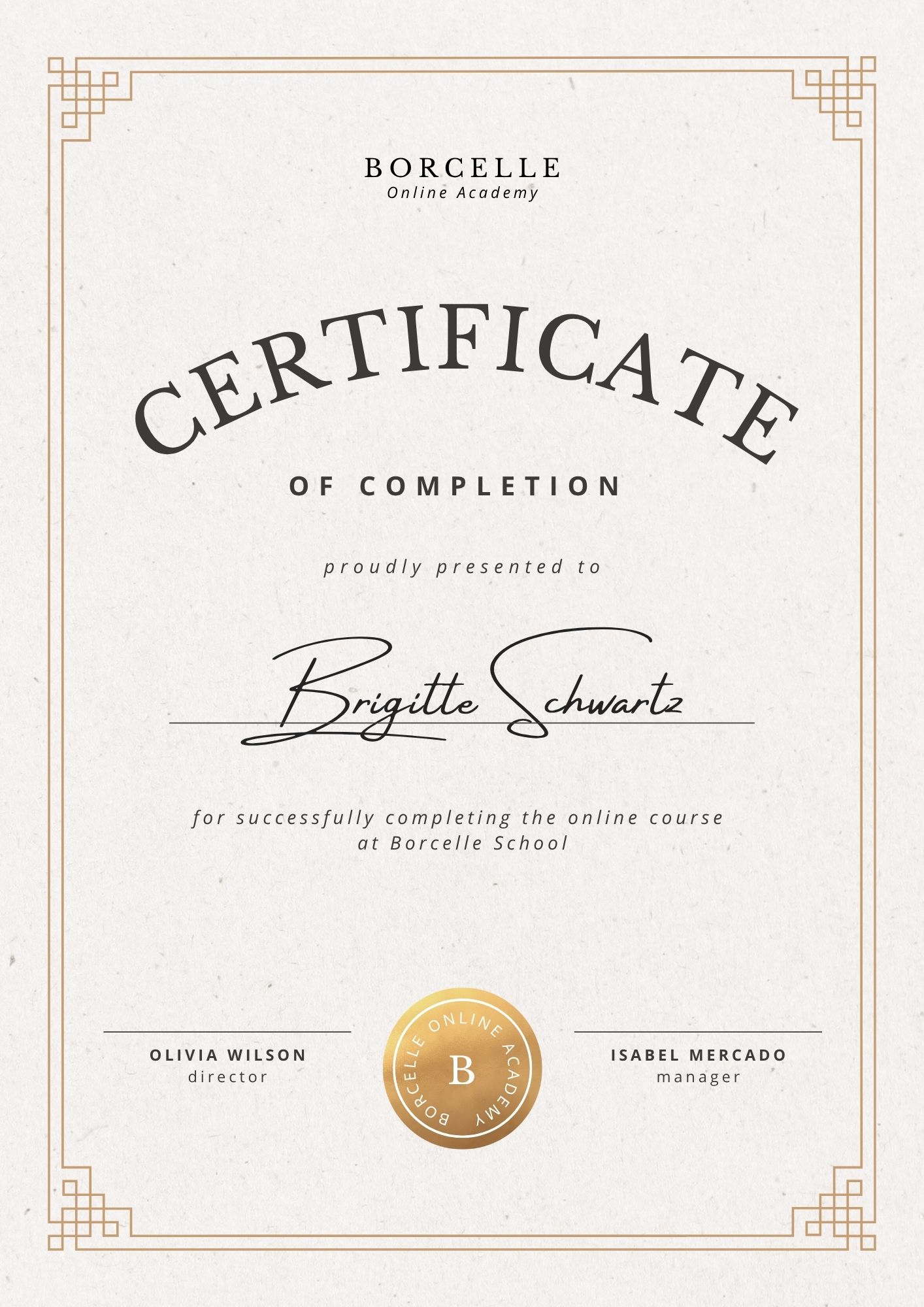 Sample certificate document — replace before publishing