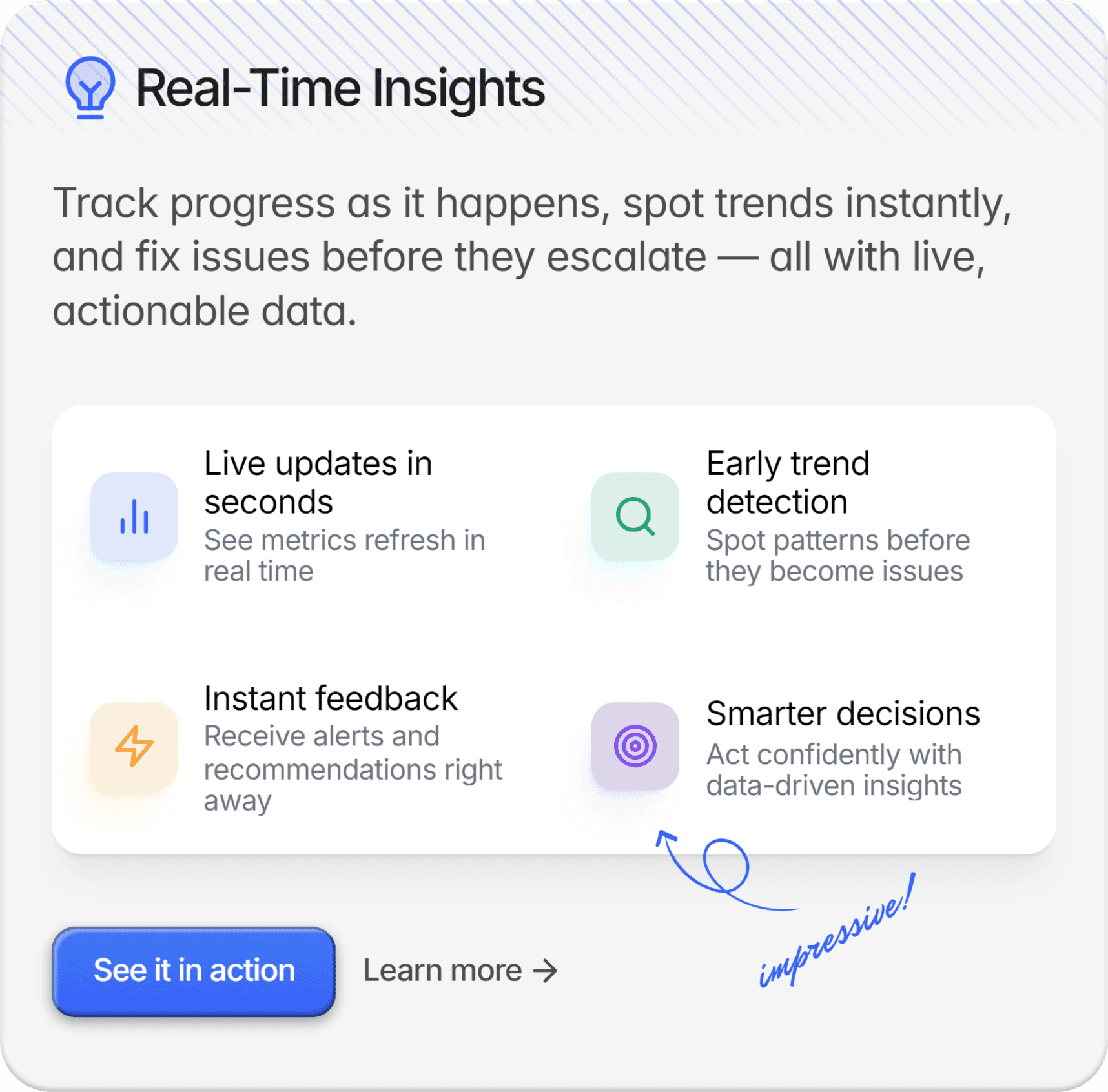 Dashboard interface displaying real-time insights and features for data analysis and dashboard creation.