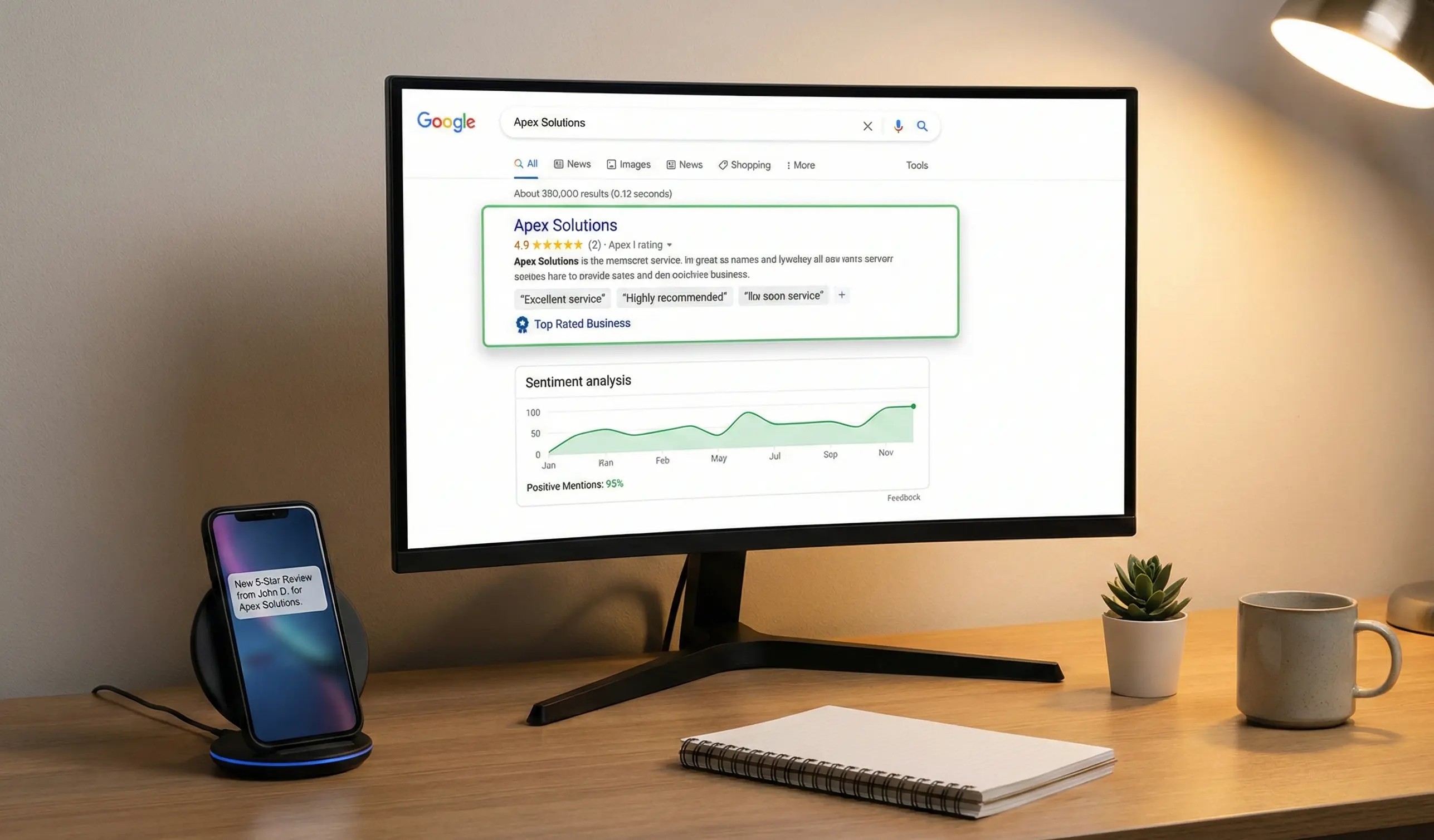 Computer Screen Showing SERM