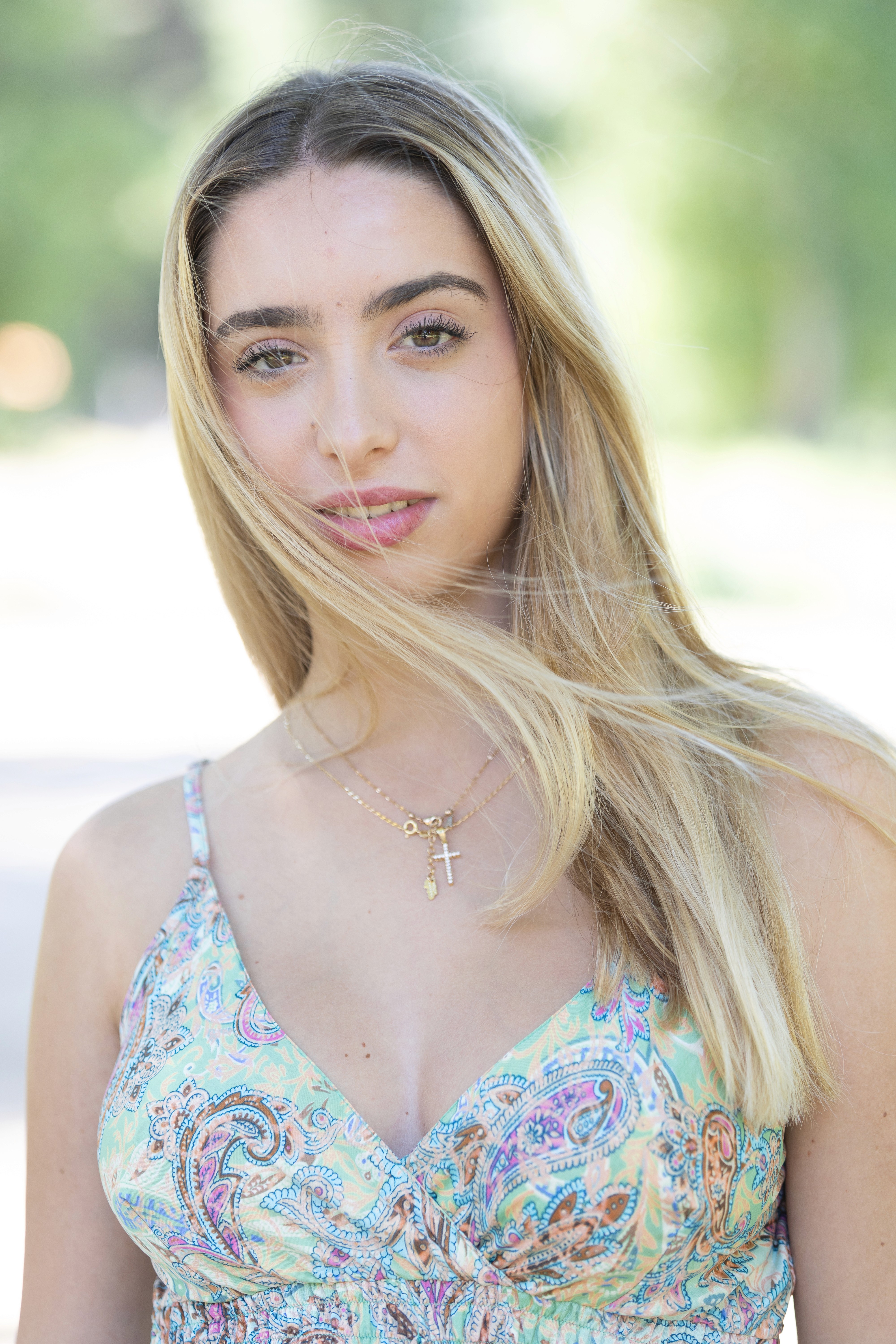 A black female model