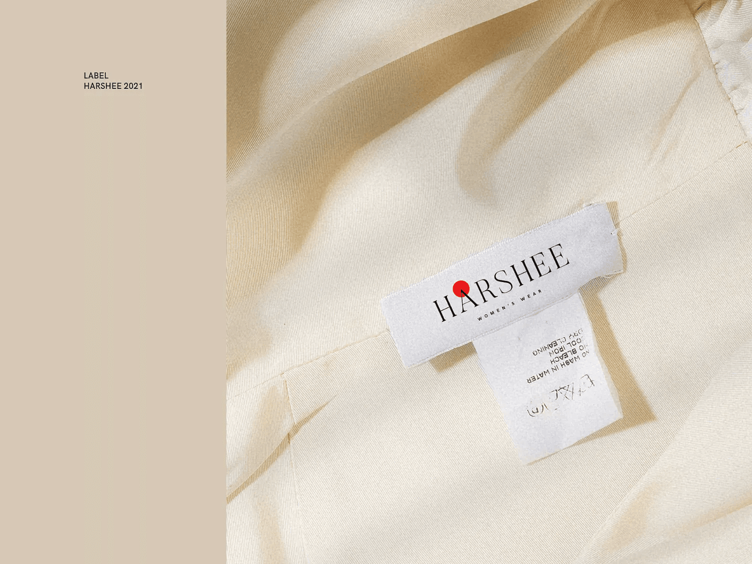 Harshee brand identity design with modern layout, typography, and editorial fashion styling