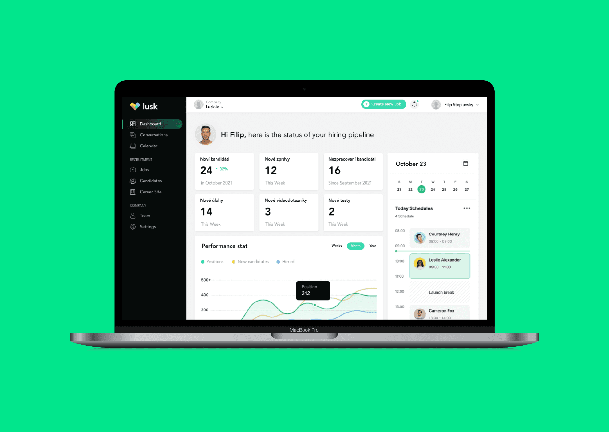 Currency App Dasboard