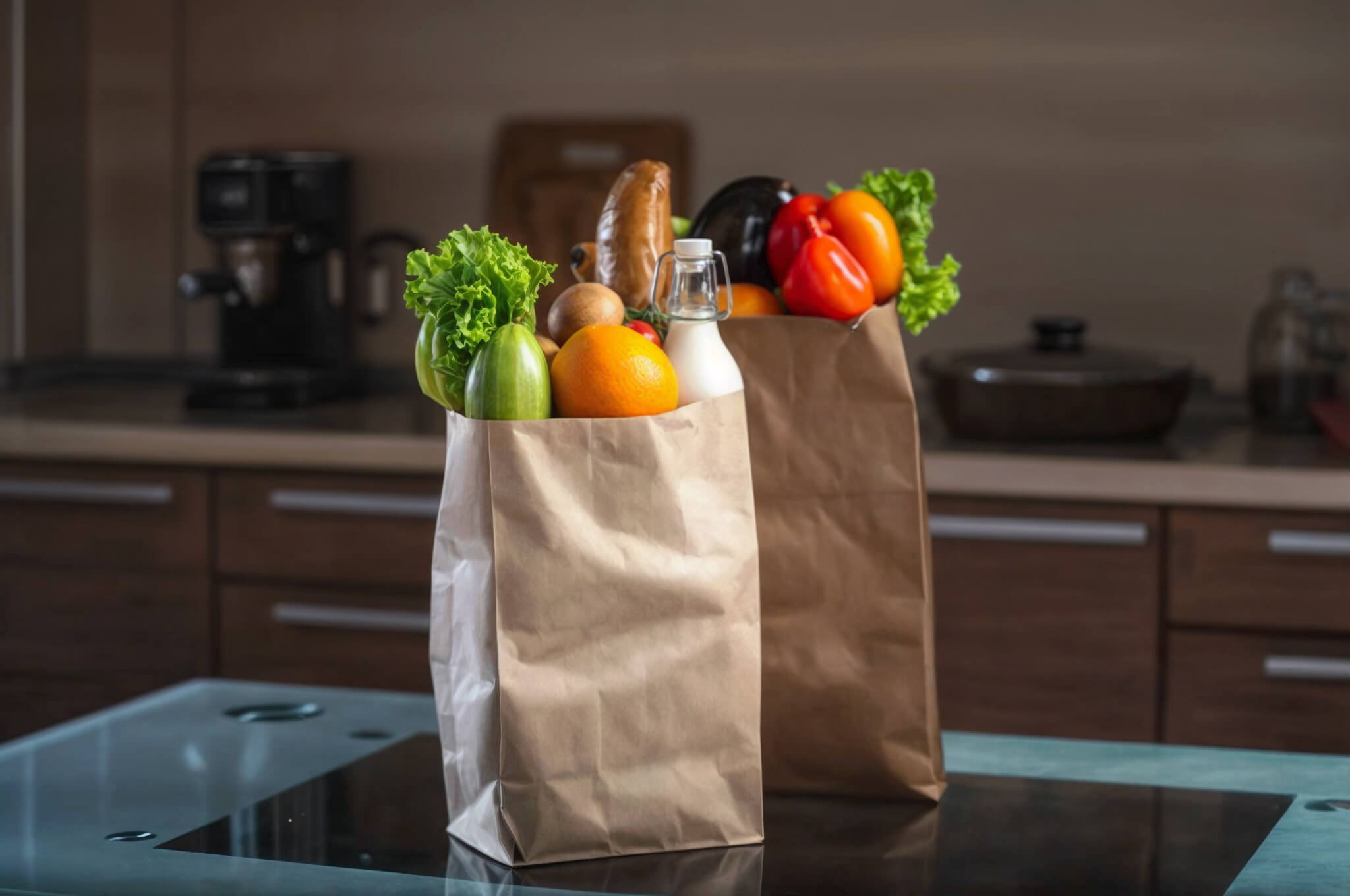 Grocery paper bags