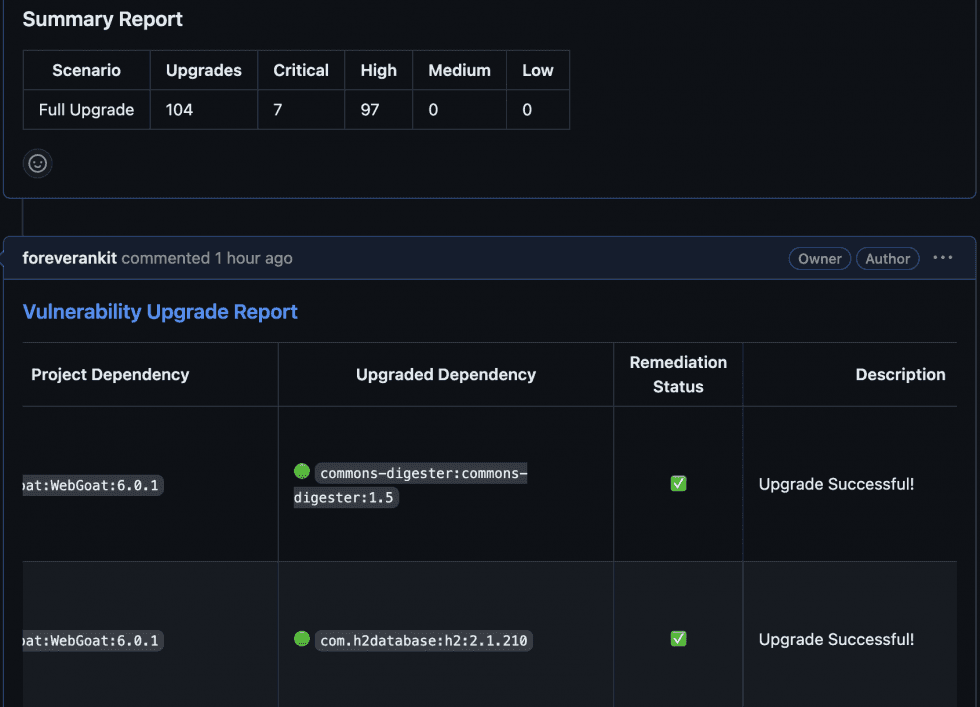 An image on how kaiburr gives summary reports