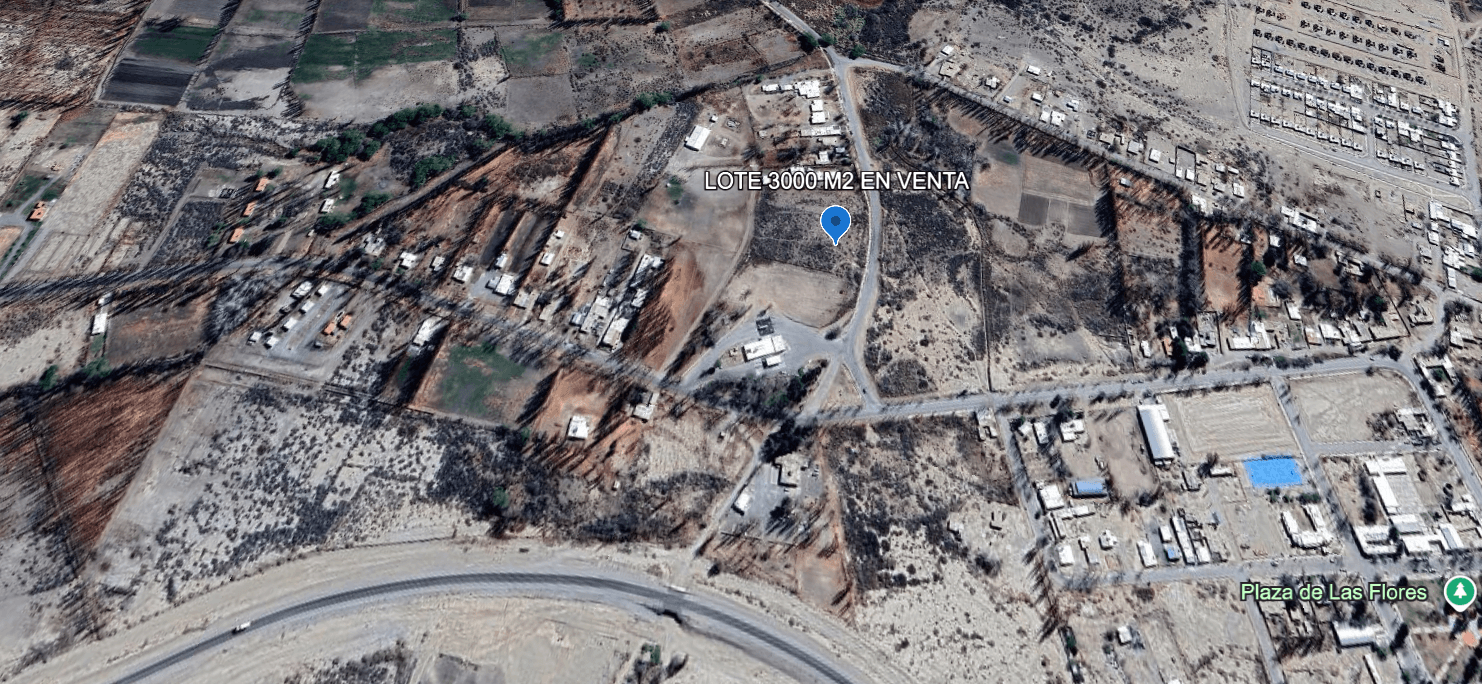 venta de lote de 3000 m2 en las flores, iglesia, san juan