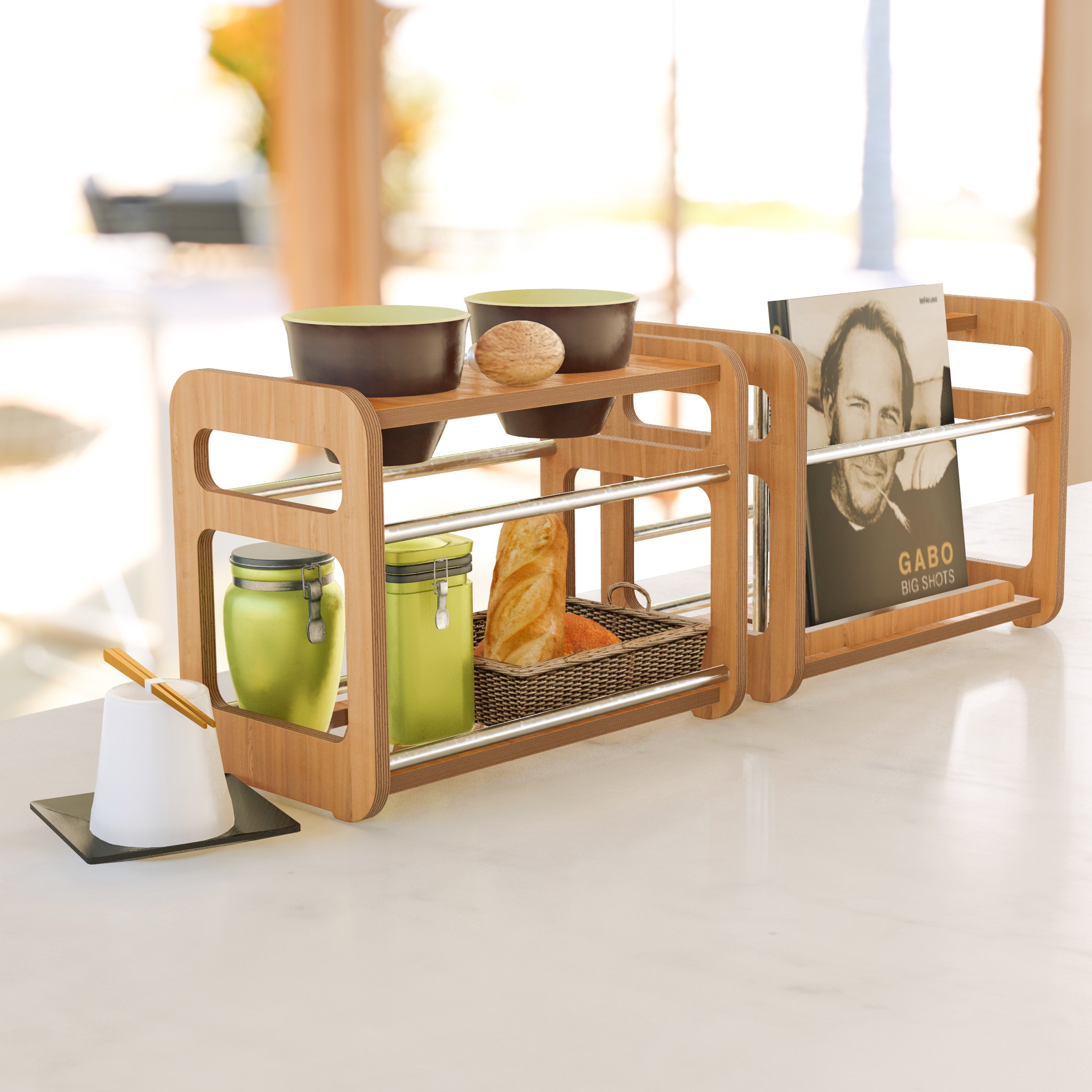 Standalone Desktop Shelf