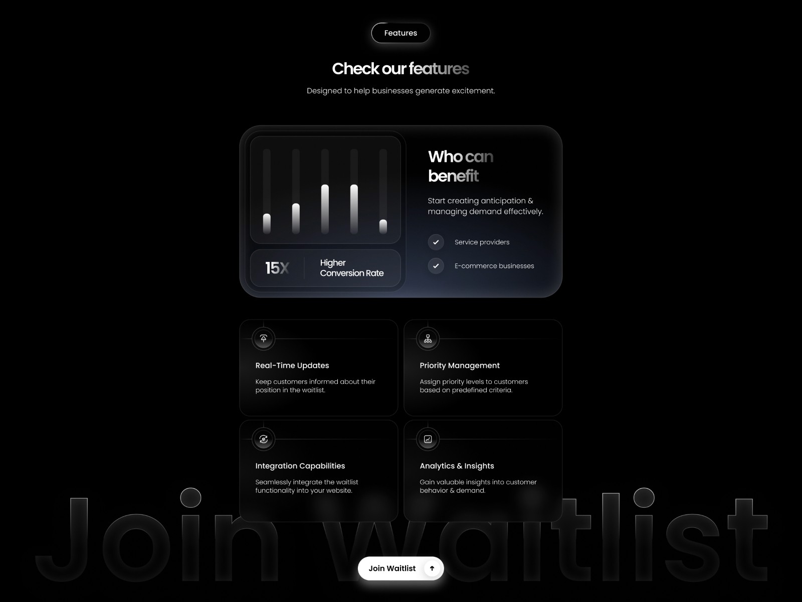 Waitlst — 落地页设计案例