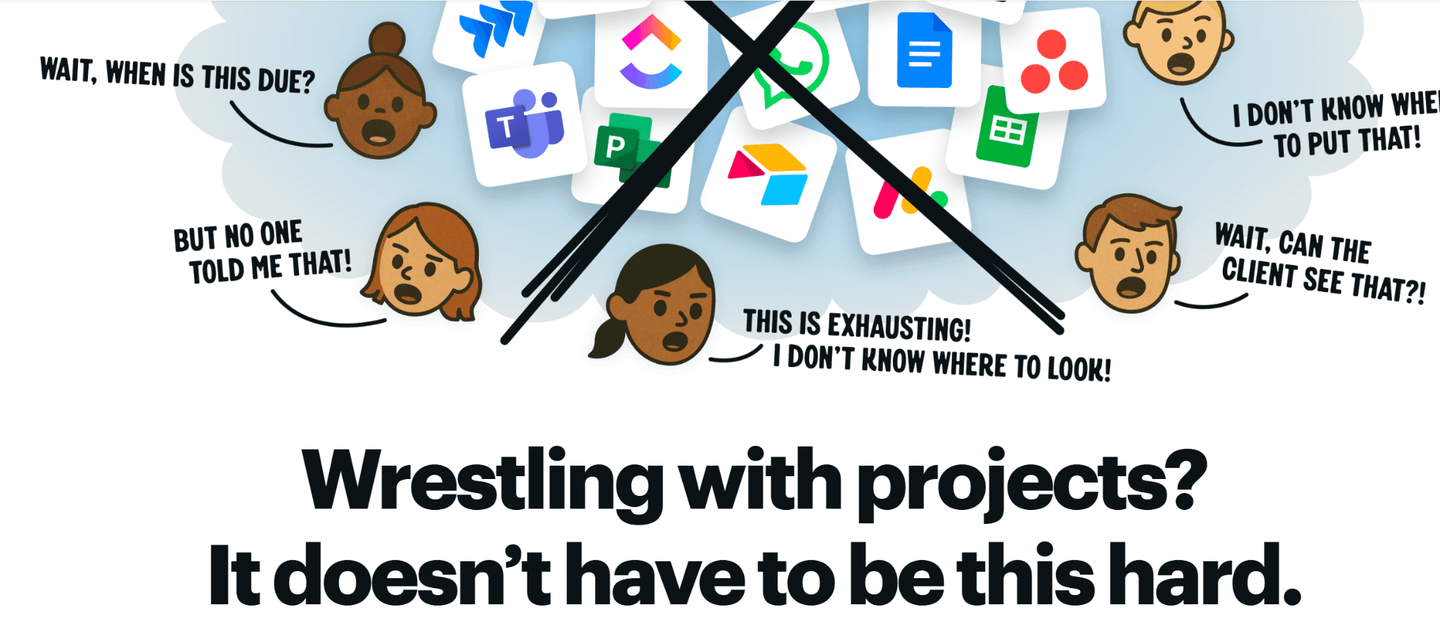 Basecamp landing page copy