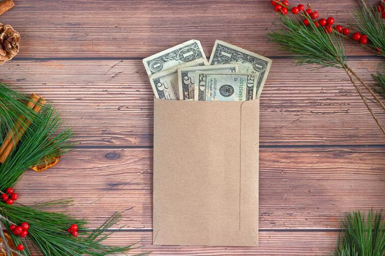 money in an envelope