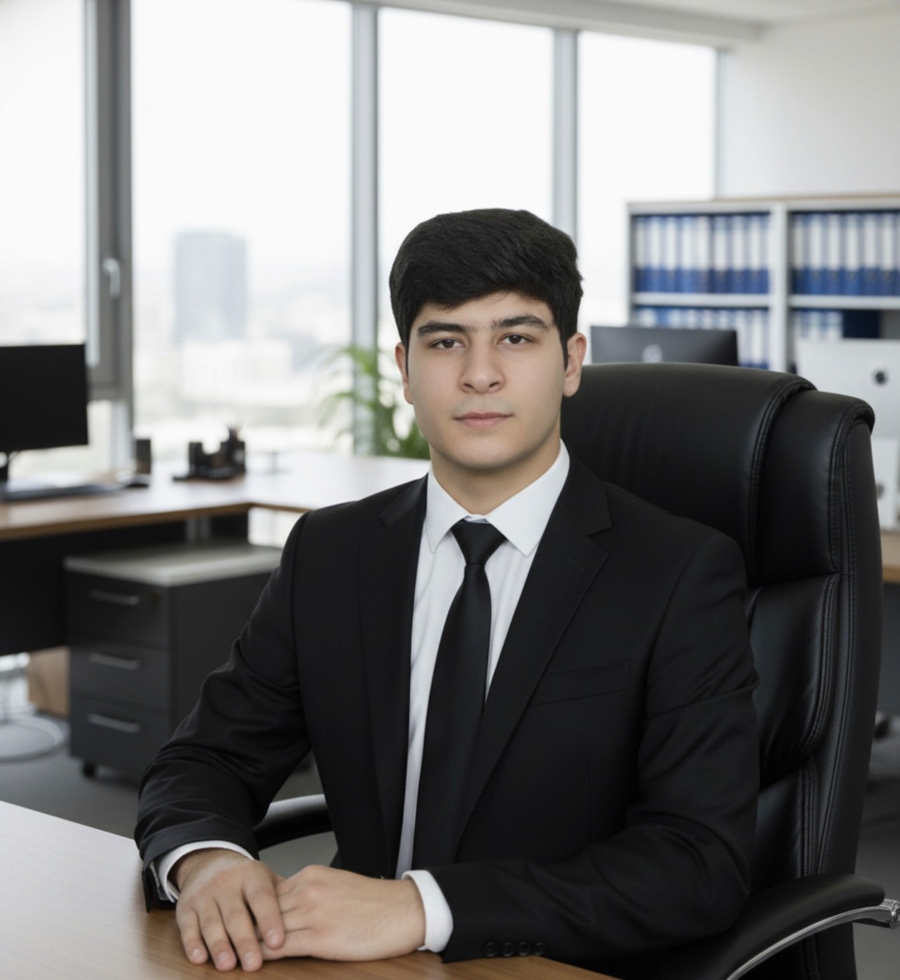 Portrait of portfolio creator – front view